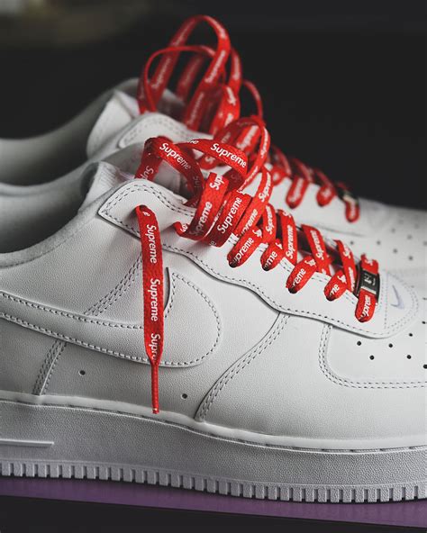 nike x supreme af1|supreme af1 with laces.